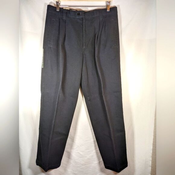 New With Tags Dockers Relaxed Authentic Blue Khakis Pleated Pants Size 36x32 - Picture 1 of 8